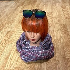 Purple/pink infinity scarf